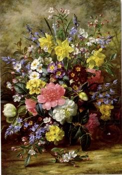 unknow artist Floral, beautiful classical still life of flowers.105 china oil painting image